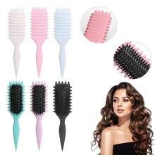 卷发梳，卷发梳，卷发造型梳，用于梳理和塑造男士和女士的卷发，以减少拉扯 - 彩色 - 查看 1