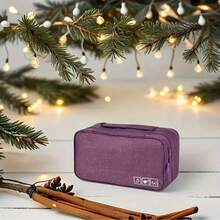 Travel Packing Organizer - Lightweight Oxford Fabric Zipper Storage Bag For Underwear, Socks & Accessories, Compact Multi-Compartment Solution, Purple, Ideal For Luggage & Suitcases, Packing Cube|Versatile Packing Solution|Durable Zipper Closure, Travel Bag Bag For School School Accessories School Stuff