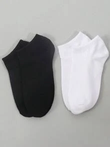 6 双男士纯色黑/白/灰色踝袜，透气低帮隐形休闲袜，男女通用，适合春夏季