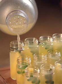 Aluminum Lid Glass Bottle, Lidded Small Glass Jar, Mini Mason Jar, Sealed Glass Container, Travel Glass Bottle, 3cm*6cm (25ml) / 3cm*7cm (30ml) - Multicolor - View 3