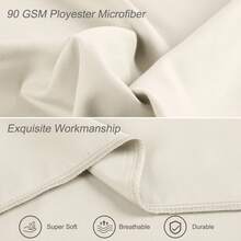 Body Pillow Case, Envelope Closure Microfiber Pillowcases Weave For 90 Gsm Ployester, Soft Full Replacement Covers For Body Pillows - Tan - View 4