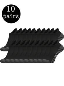 1 Par/5 Pares/10 Pares/15 Pares/20 Pares Meias Masculinas Cano Médio, Meias Unissex Adequadas para Uso Diário, Absorventes de Umidade, Resistentes a Odores, Respiráveis para Corrida, Fitness, Basquete, Ciclismo no Verão