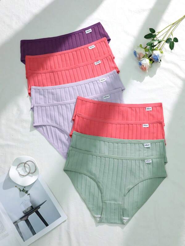9pcs Pack Fashion Plus Size Women Panties