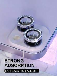 Light Purple Flash Lens Cover For IPhone 14 Pro Max 16E 13 12 11 15 Pro Max 16 Mini Fashion Accessories, Flash Lens Protector, High-Definition Scratch-Resistant Tempered Glass, No Bubbles, Easy To Adhere