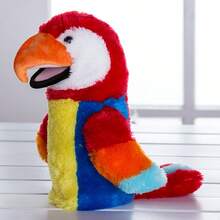 Dog, Monkey, Gorilla, Shark, Fox, Pig, Bear, Teddy, Rabbit, Parrot Animal Hand Puppet Doll, Mouth Movable, Kindergarten Educational Plush Puppets