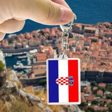 1 件国旗亚克力钥匙扣，适用于阿尔及利亚、瑞士、塞尔维亚、秘鲁、亚美尼亚、海地、葡萄牙、厄瓜多尔、马耳他、波斯尼亚和黑塞哥维那，男女通用汽车配件包魅力学校可爱哥特 Y2k - 彩色 - 查看 31