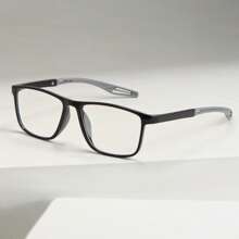 5 Stücke rechteckige leichte Lesebrille mit farbigen Bügeln, rutschfestes Design, minimalistische und Lesebrille für Männer und Frauen