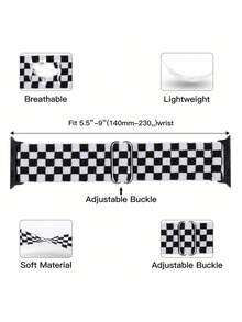 弹性尼龙环带适用于 38 毫米 40 毫米 41 毫米 42 毫米 44 毫米 49 毫米可调节柔软弹性表带适用于 SE Ultra Watch 系列 9/8/7/6/5/4/3/2/1