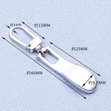 Set de 5 piezas de Kit de reparación de cremalleras - Tirones, deslizadores y cabezas de cremallera universales, cremalleras de repuesto para bolsas, ropa, jeans, mochilas, herramientas de costura versátiles para reparación de cremalleras DIY