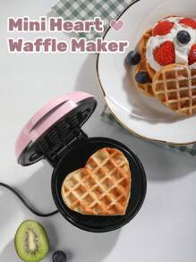 SCISHARE 1PC Wall Plug 350-Watt 4-Inch Mini Waffle Maker For Individual Waffles, Hash Browns, Keto Chaffles With Easy To Clean, Non-Stick Surfaces