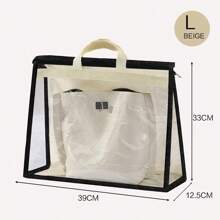 Bolsa organizadora colgante con cubierta de polvo transparente, bolsa a prueba de humedad para guardar bolsos