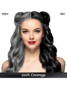 Shampoó tinte de cabello unisex Meidu de 16.9 oz/500ml color borgoña/borgoña oscuro, cubre canas, tinte de cabello instantáneo, tinte de cabello permanente 3-en-1, tinte de cabello semipermanente - 04 - Ver 3