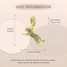 PARCOM 1 Pc Silver-Plated Dancing & Mix-Match Series Beaded Pendant, Fashionable Multifunctional DIY Bracelet & Necklace Jewelry Accessory, Suitable For Daily Wear And Gift-Giving, Can Be A Perfect Jewelry Bracelet Ornament, Birthday And Holiday Gift