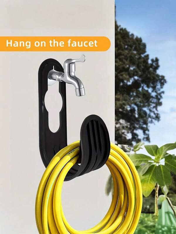 Crochet de tuyau portable pour robinet de jardin, lavage de voiture et tuyau d'eau télescopique, support de rangement pour accessoires de tuyau pour l'organisation et le stockage, accessoires de voyage, articles essentiels pour appartement, cadeaux de fête des mères pour femmes, cadeaux de fête des pères