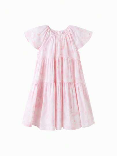 Balabala 少女休闲碎花连衣裙，夏季