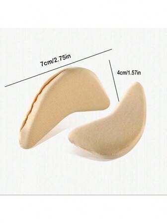2pcs Women's Sponge Forefoot Inserts To Relieve Pain, Pain Relief & Shoe Size Reducing Insoles, And Enhance Fit,Comfort And Protection For High-Heeled Shoes, Shoes And Boots Accessories Shoe Filling & Protector Accessories,Shoes And Boots Accessories, Back To School Supplies,Christmas For Holiday Gift Giving