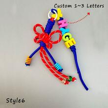 1pc Floral Design Custom Bag Charm, Acrylic Colorful Letter Keychain, Handmade Rope Sunflower Bag Pendant, Heart Keychain, Decorative Pendant, Christmas/Halloween/Easter/Mother's Day Personalized Gift,Apparel Accessories,Chic Autumn,Boyfriend,Girlfriend,Family,Friends