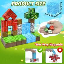 Klocki: zestaw dla dzieci w wieku 3-8 lat do tworzenia magnetycznego świata, zabawki sensoryczne STEM, prezenty do klasy dla chłopców i dziewcząt powyżej 3 lat, klocki magnetyczne dla dzieci, zabawki dla chłopców, motyw roślinny, prezent świąteczny