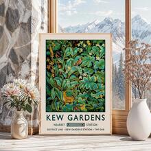 1 件威廉莫里斯孔雀版画海报邱园植物花卉复古动物帆布画家居装饰墙面艺术可选画框 - 彩色 - 查看 37