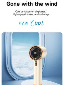 YITUMU Portable Handheld Fan, Speed (1-100) Adjustable Turbo Personal, 1800mAh Battery Rechargeable Cooling Fan, Digital Display, Gifts For Women Men Travel/Camping/Outdoor