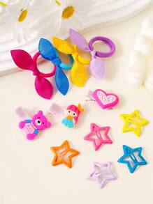 Set de 798 pinzas para el cabello con mariposas de colores, cintas para el cabello de moda sencillas, scrunchies para el cabello de estudiante, apropiado para uso diario y de fiesta