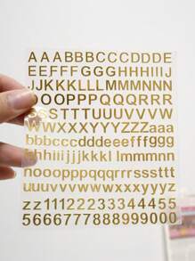 3D English Alphabet Stickers, Number Stickers, Blessing Stickers, Word Stickers - 3D Letter Decoration Stickers, DIY Personalized Creative Stickers, Manicure, Scrapbooking, Gift Wrapping Decorations