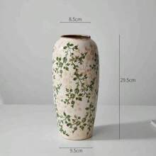 Rustykalny zabytkowy ceramiczny wazon na kwiaty, nowy chiński styl świeży i prosty kwiatowy uchwyt na wodę do salonu, gabinetu, biura