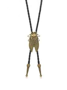 1pc Retro Alloy Eagle/Bowtie Print/Cicada Decor Sweater Chain, Unique Individual Style Casual Decorative Accessories Suitable For Daily Wear, Men