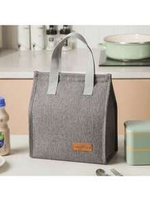 1pc New Fashion Lunch Bag, Reusable Lunch Tote Bag, Insulated Lunch Box Bag, Large Capacity Lunch Bag