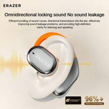 ERAZER Invested By Lenovo QT02 Bluetooth Earphones, Ear Hook, Support Multi-Language Real-Time Bluetooth Translation, Colorful Multifunctional Smart Display, ABS/PC Material, AI Wireless Earphones, Suitable For Office, Travel, Sports, Music, Earhook, Holiday Gift - one-size - View 11
