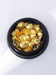 1盒草莓美甲配件3D金属美甲DIY配件适用于甜美可爱美甲金色草莓美甲装饰指甲饰品美甲宝石美甲用品 - 金色 - 查看 6