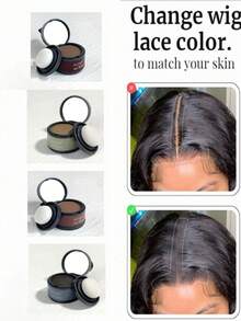 发际线遮瑕膏发际线阴影粉棒适用于假发蕾丝防水发根遮瑕膏迷彩灰发际线阴影修容粉 - 多選 - 查看 1