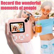 Upgrade Camera Instant Print voor mannen en vrouwen, 1080P HD Dual-Lens Selfie Digitale Camera met Printpapier Kerst Verjaardagscadeaus voor mannen en vrouwen, 1200/1300 MAh Oplaadbare Lithium-ion Batterij