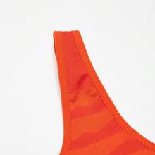 Adidas Women's Everyday Striped Sports Bra - Red - View 3