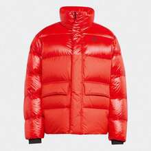 Adidas 男士冬季立领休闲羽绒服IR7132 - 紅色/橘色 - 查看 1