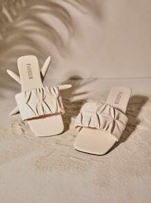 Tropiscape أحذية نسائية كاجوال مريحة بتصميم مطوي بأصبع مستدير، مناسبة للاستخدام اليومي والعطلات الشاطئية والشتاء والأعياد