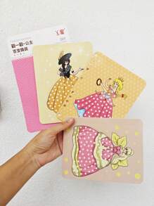 1set Diy Handmade Sticker Art, Princess & Elf Design, Dress-Up Activity, Creative Painting Kit, Activity Book For 3-6-Year-Old Girls, Ideal Birthday Or Holiday Gift, Educational Toy For Girls, Chromatic Drawing Book And Sticker Set For Children