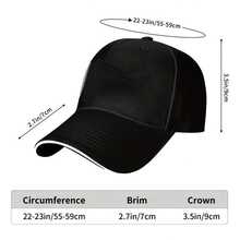 Disney Hat Mickey Mouse Baseball Cap Pumpkin Design Baseball Cap - Zwart, Lichtgewicht, Ademend Polyester, Zonwerend, Casual   Met Verstelbare Snapback, Perfect Voor Buitenactiviteiten En Reizen, Buitencap _ Sp - 黑色 - 查看 3