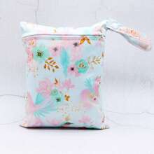 1 Pc Waterproof Wet Dry Bags,Reusable Zippered Pocket, Baby Cloth Diaper Wet Bags,Travel,Beach,Pool,Daycare,Soiled Items,Yoga Gym Bag,Wet Bag For Swimsuit - Multicolor - View 6