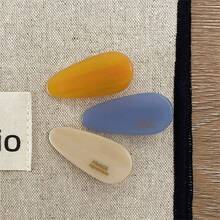 3 chiếc kẹp tóc acrylic hình giọt nước dành cho nữ, kẹp tóc mái, kiểu dáng thời trang, hàng mới về mùa xuân/hè 2025, quà tặng Giáng sinh, phụ kiện tóc, phụ kiện đội đầu - Nhiều màu - Xem 8