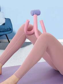 1 pieza Foam rosa tonificador de piernas - Dispositivo en forma de corazón para yoga y fitness para esculpir el muslo, las caderas y la pantorrilla | Asa de agarre suave con pelota azul para una experiencia de entrenamiento mejorada, accesorios de entrenamiento - Multicolor - Ver 11
