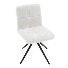 Livingandhome 2Pcs Plush Breakfast Bar Stools - White - View 3