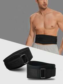 1pc EVA Fitness Weight Lifting Belt, Adjustable Waist & Back Support With Buckle Closure, Hand Wash Only, Suitable For Squats, Dumbbell, Barbell Exercises