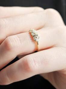 1pc S925 Sterling Silver Original Versatile Braided CZ Elegant Women's Ring, Suitable For Women's Daily Wear, Holiday/Party Gifts, Jewelry