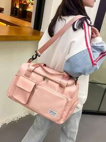 运动包健身包大容量短途轻便手提包旅行包运动健身包女士干湿分离斜挎包 - 粉色 - 查看 3