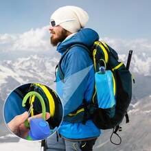 1pc700ml 可折叠水瓶，适合徒步旅行，可折叠瓶，成人便携式可重复使用塑料杯，户外旅行健身房，水瓶，运动饮料瓶，骑自行车，健身，便携式户外水袋适合男女，可重复使用，