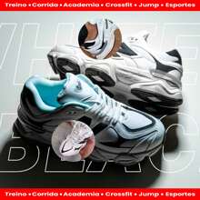 Tênis Unissex Plataforma Corrida Academia Treino Crossfit Caminhada Casual Leve Macio Estiloso