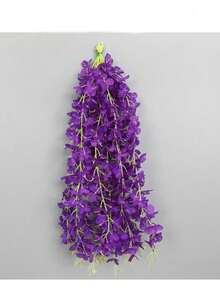 10/20件人造紫藤花，3.75英尺人造花藤，逼真懸掛花卉，絲綢紫藤花環，婚禮派對家居裝飾，綠色牆面天花板花卉裝飾，婚禮懸掛裝飾，適用於派對、生日和家庭聚會 - 彩色 - 查看 10