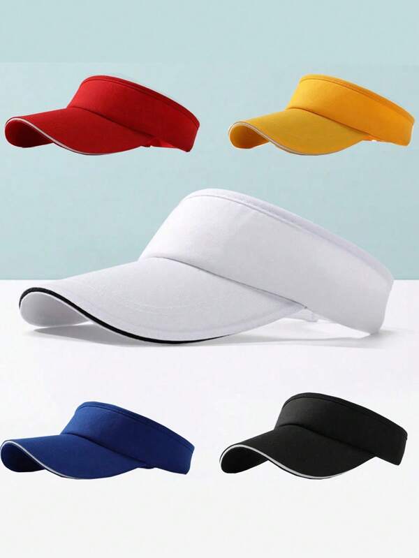 Unisex Fashionable Sun Protection Cap, Golf Cap, Sports Cap With Long Brim, Breathable Mesh Sunhat For Summer, Marathons, Advertising