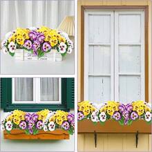 1 件/3 件，人造塑料花，三色堇雏菊，适用于家庭厨房、婚礼派对场景布置、花园餐桌中心装饰，室内外均可 - 彩色 - 查看 3